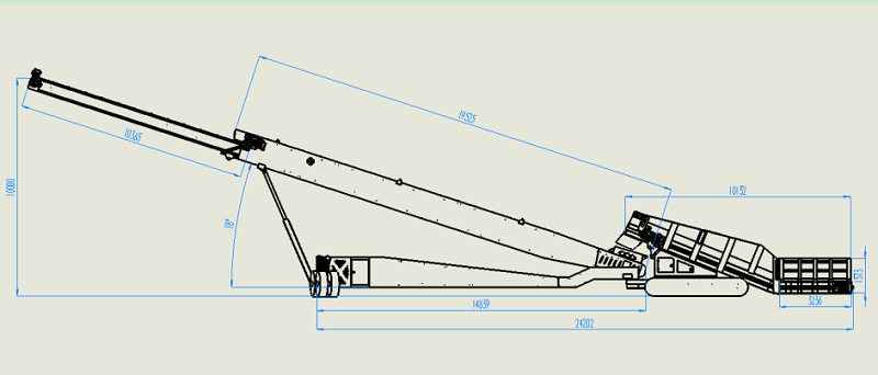  JXLD-1000 Crawler Mobilstapler 